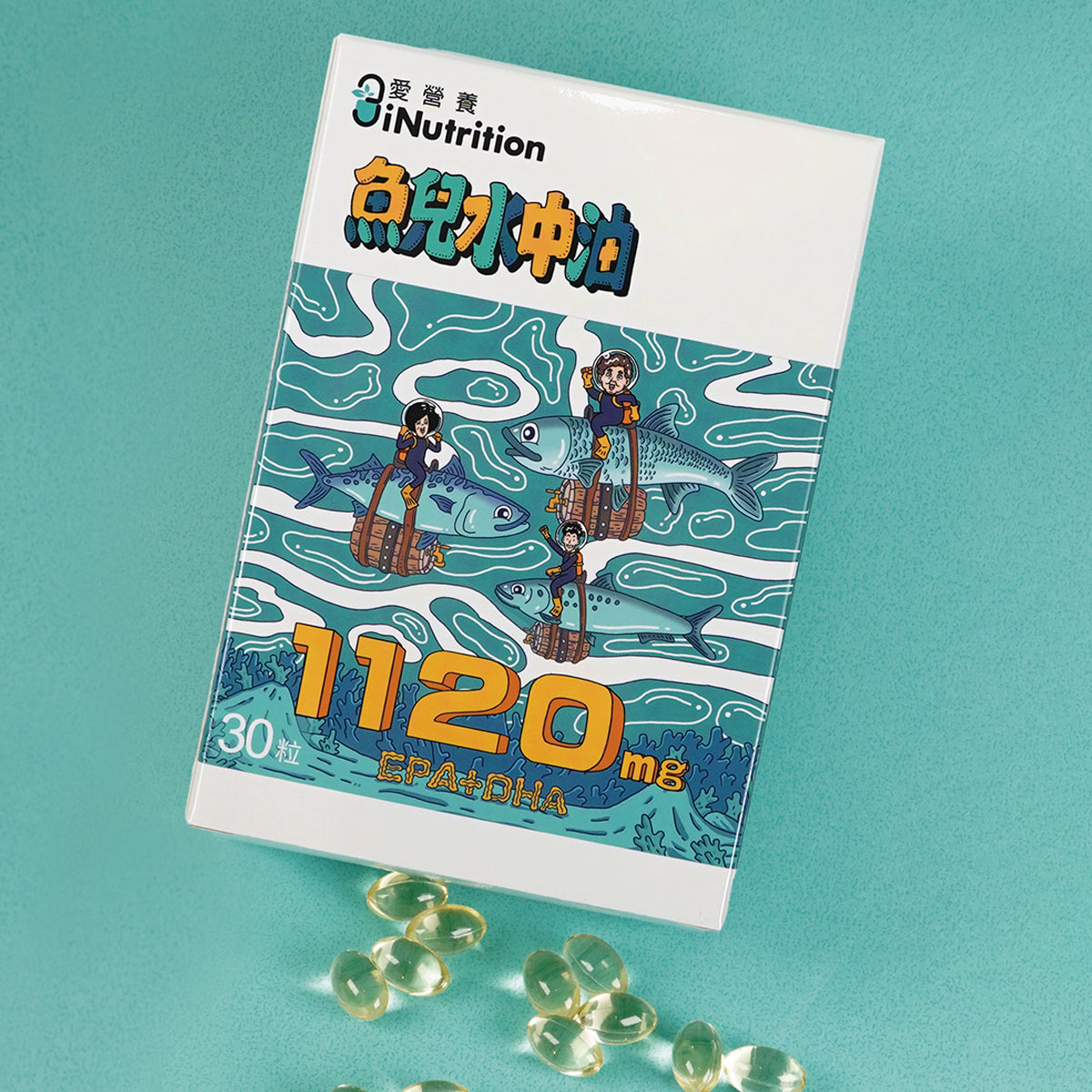 預購中『升級版』魚兒水中油 - 85%純淨魚油 - 愛營養iNutrition